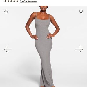 SKIMS Ribbed Soft Lounge Slip Dress